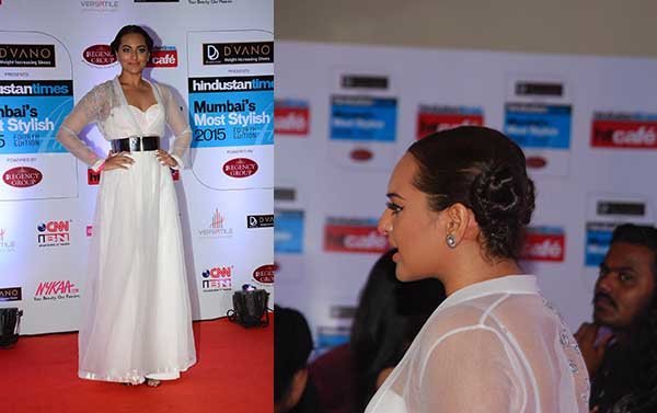 sonakshi sinha princess leia hair do at ht style awards mumbai