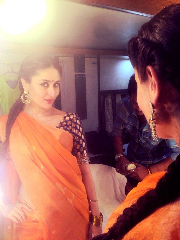 kareena kapoor khan in saree for the shoot