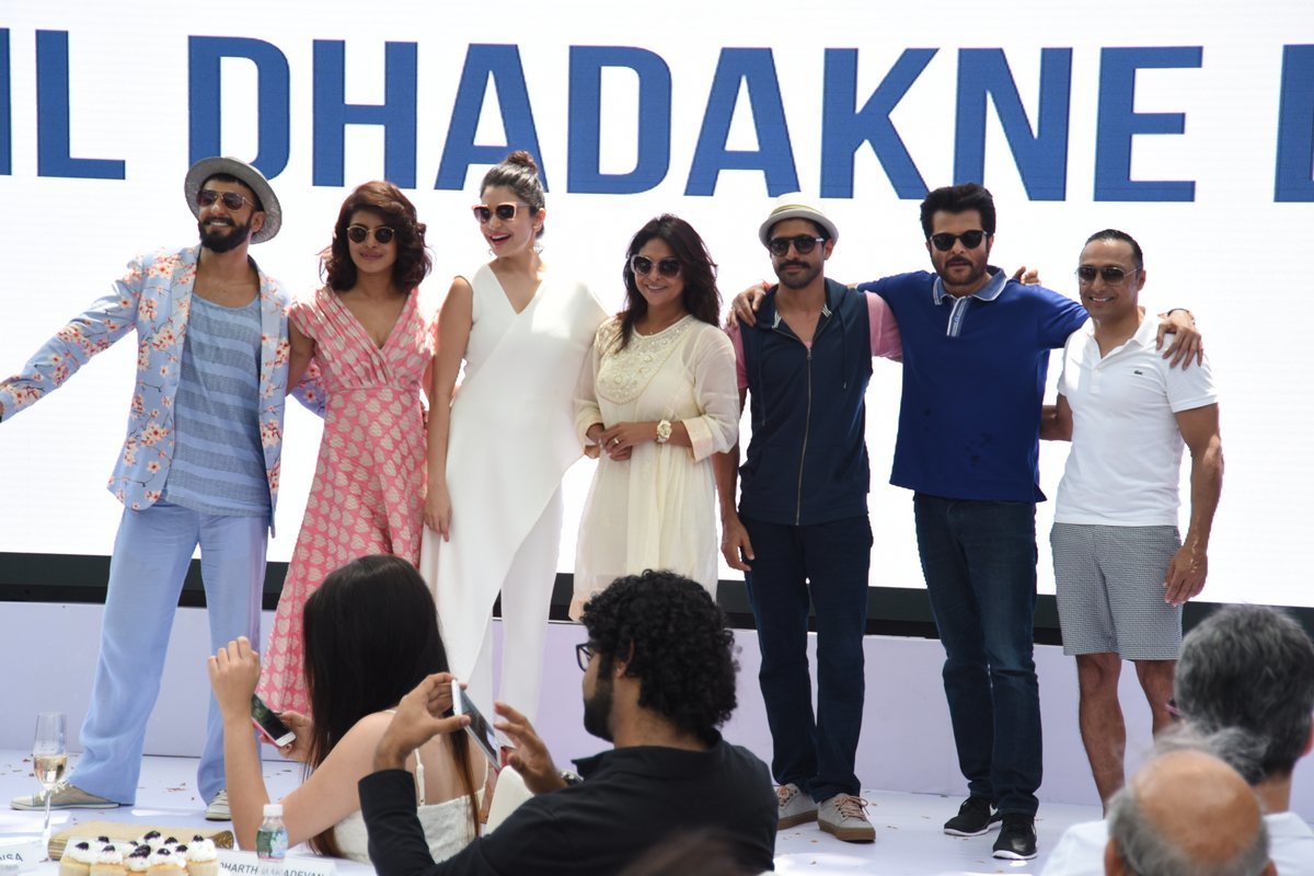 the cast of dil dhadakne do at the brunch