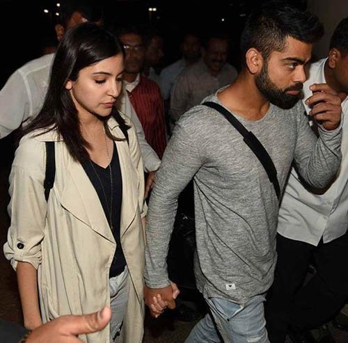 virat and anushka snapped outside in casuals