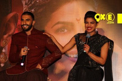 ranveer singh and priyanka chopra at bajirao mastani song launch