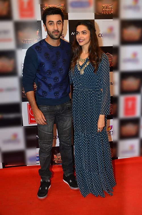 ranbir and deepika at an musical event