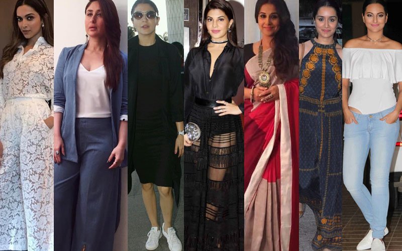 BEST DRESSED & WORST DRESSED Of The Week: Deepika, Kareena, Anushka, Jacqueline, Vidya, Shraddha Or Sonakshi?