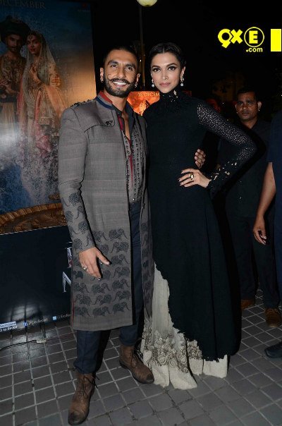 ranveer singh deepika padukone at bajirao mastani trailer launch