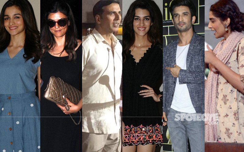 STUNNER OR BUMMER: Alia Bhatt, Sushmita Sen, Akshay Kumar, Kriti Sanon, Sushant Singh Rajput Or Sonam Kapoor?