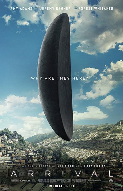 Poster of the spaceship Arrival Movie
