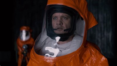 Jeremy Renner in a still from Arrival Movie