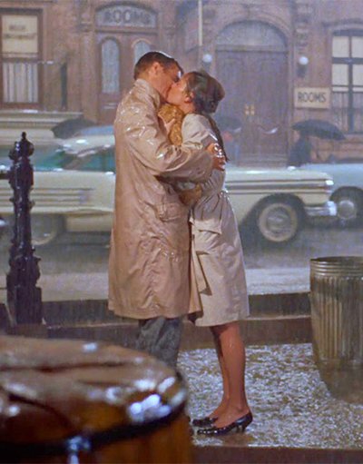 kiss scene in breakfast at tiffanys