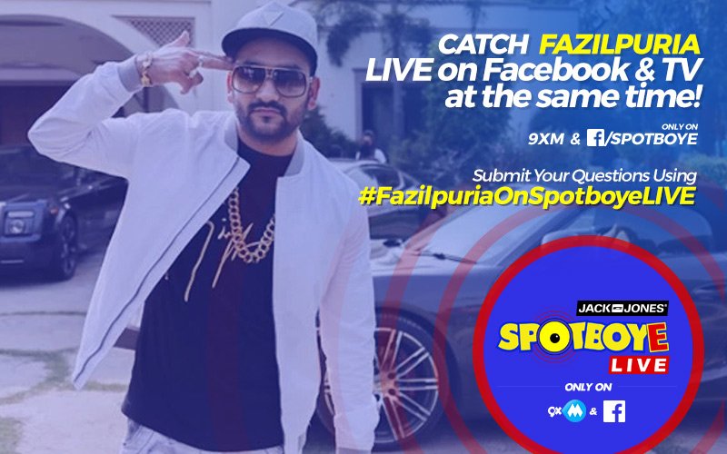 SPOTBOYE LIVE: Rapper Fazilpuria Live On Facebook And 9XM!