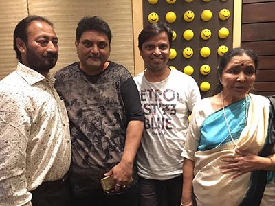 asha bhosle in studio after many years