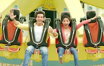 yami and gautam on an amusement park ride in kuch din kaabil song