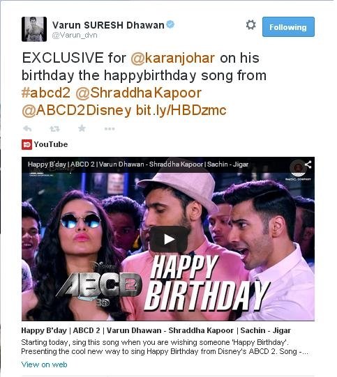 varun dedicates birthday song to karan