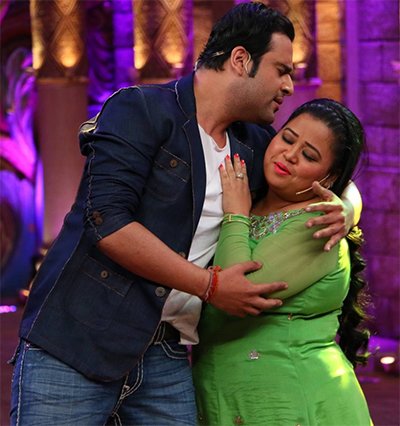 Krushna Abhishek and Bharti Singh On Comedy Nights.jpg