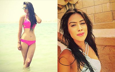 nia sharma bikini pictures collage