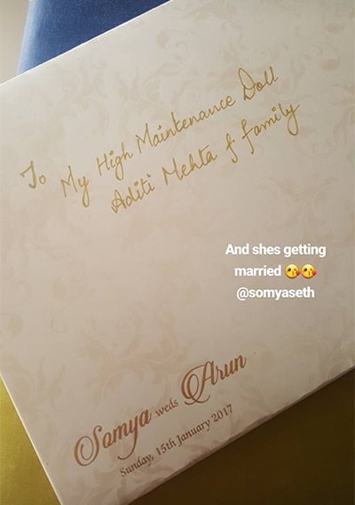 samya weds arun wedding card