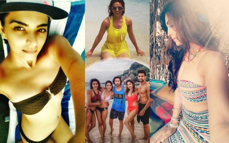 NEW  BIKINI BABES IN TOWN: TV Stars Sriti, Madhurima & Himanshi Show Off Their Sexy Bodies
