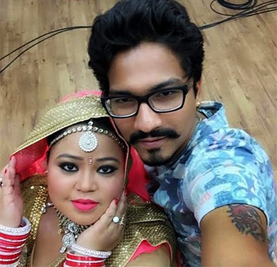 bharti singh with boyfriend harsh limbhachiyaa
