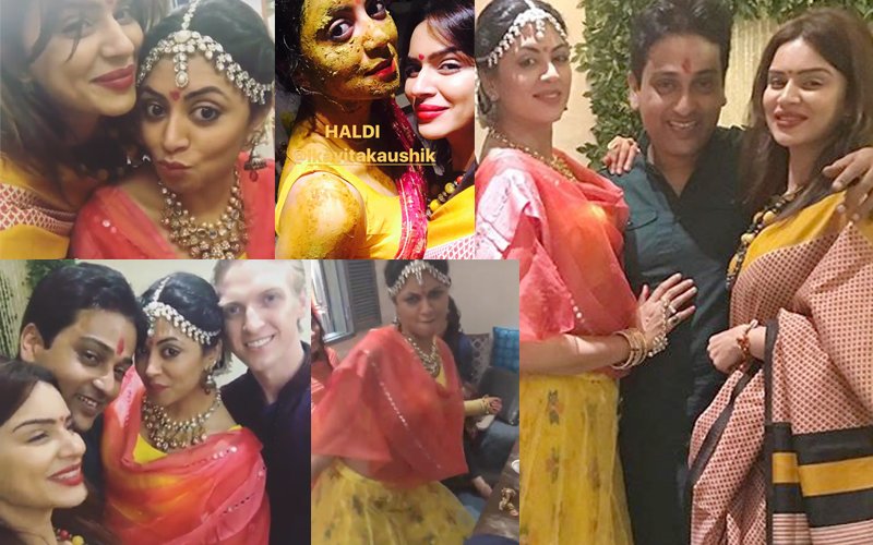 IN PICS: Kavita Kaushik Looks Radiant At Her Haldi Ceremony