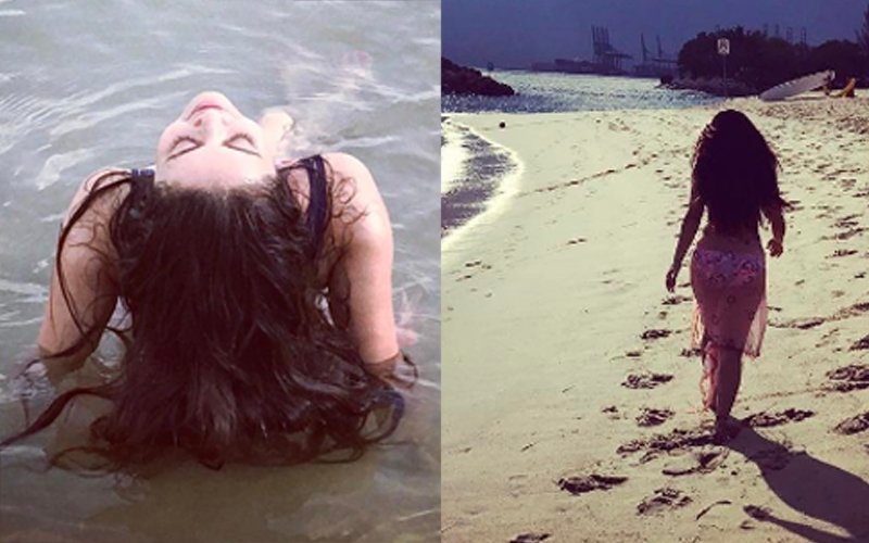 Guess Who Is This TV Actress Having Fun On The Beach In A Bikini?