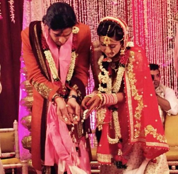 karan and ankita perform wedding rituals