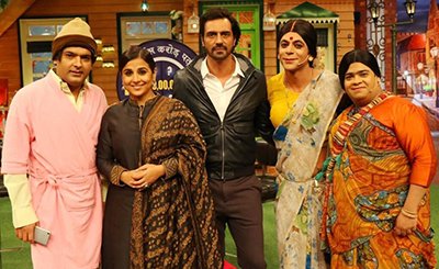 vidya balan and arjun rampal promote kahaani 2 on the kapil sharma show