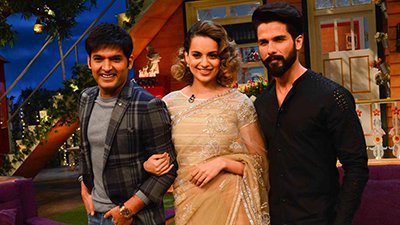 shahid kapoor and kangana ranaut on the kapil sharma show