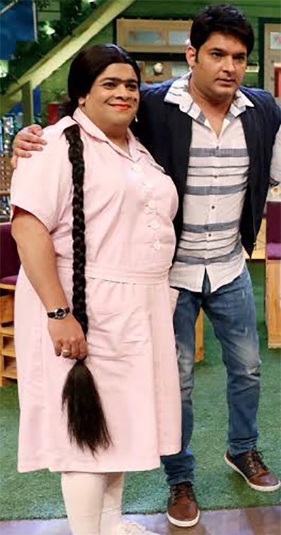 kiku sharda and kapil sharma onthe kapil sharma show