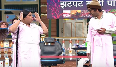 kiku sharda kapil sharma enact a scene