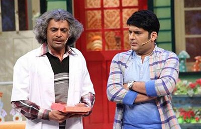 sunil and kapil argueing in the kapil sharma