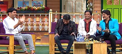 comedians sunil pal raju srivastav ahsaan qureshi on the kapil sharma show