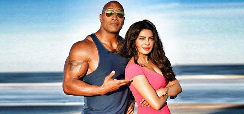 priyanka chopra with dwayne johson