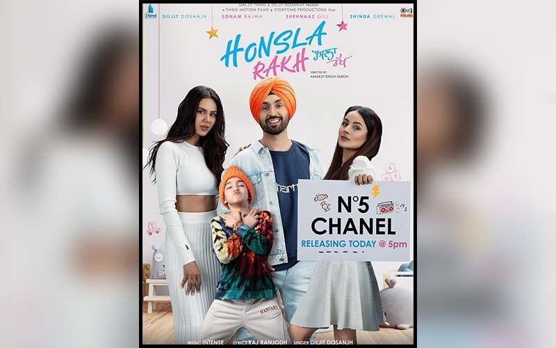 Chanel No 5: The First Song From Diljit Dosanjh, Sonam Bajwa And Shehnaaz Gill Starrer 'Honsla Rakh' Is Out; Get Your Bhangra Grooves On