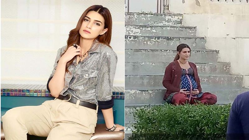 Kriti Sanon's Pregnancy Avtar Leaves Fans Amused; Pics From Sets Of Mimi LEAK