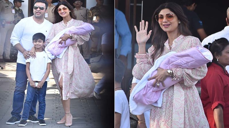 Shilpa Shetty And Raj Kundra Make Their First Public Appearance With Daughter Samisha