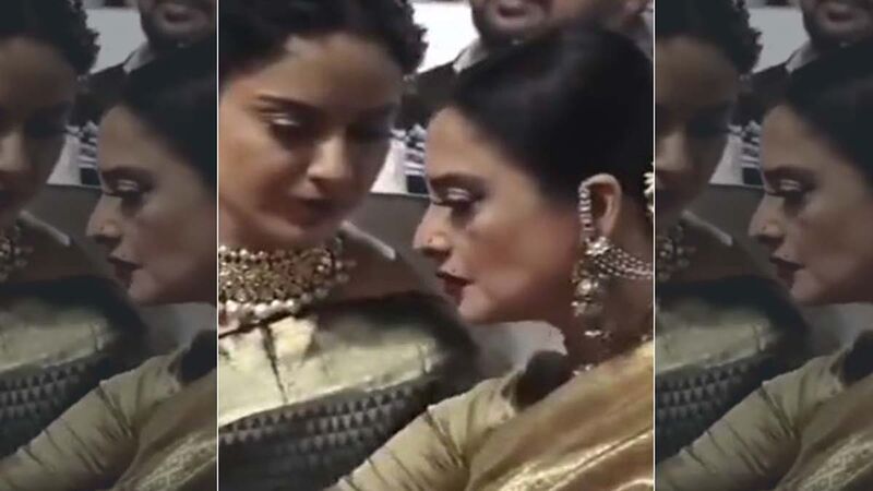Throwback: When Rekha Addressed Kangana Ranaut As Her Daughter And Gifted Her A Gorgeous Kanjeevaram Saree
