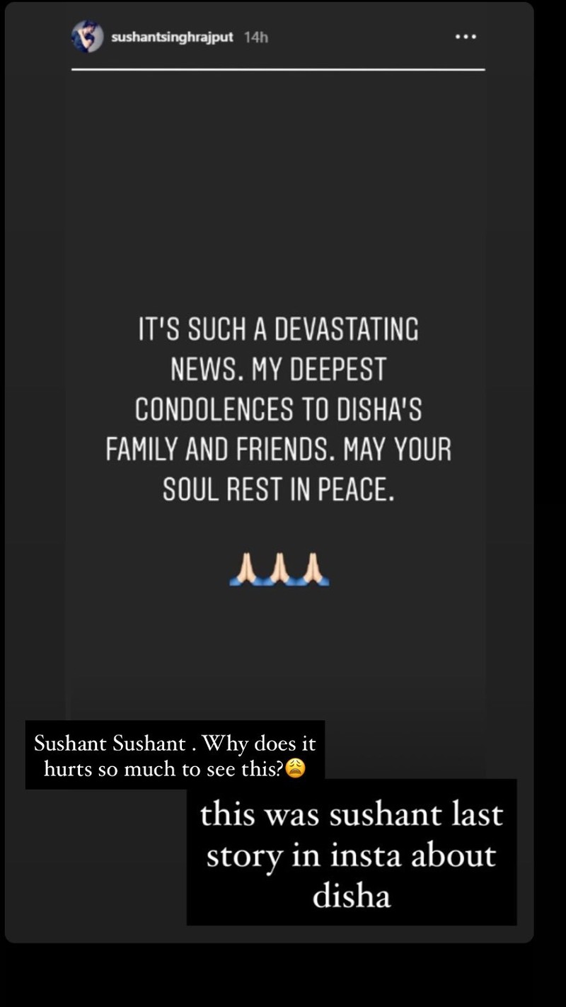 SushantSinghRajputslastInstagramstories