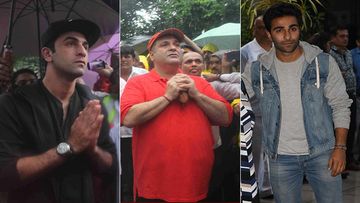 Rajiv Kapoor Last Rites: Randhir Kapoor Leads The Rites, Ranbir Kapoor And Armaan Jain Lend Their Shoulder To Carry The Mortal Remains