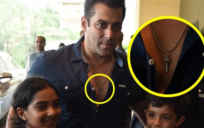 Spotted: Salman Wearing The Bajrangi Bhaijaan Locket