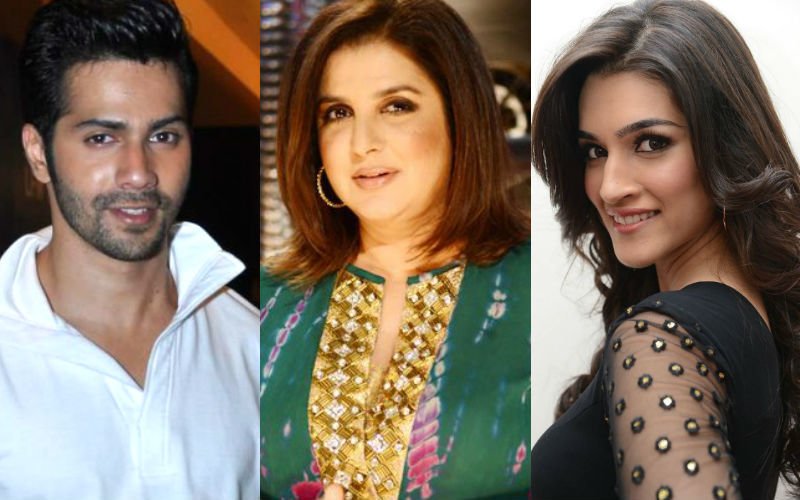 Are Varun And Kriti Teaching Farah Khan Obedience?