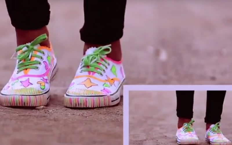 Make Your Own  Funky 'anuskha Sharma' Styledshoes - Diy Part - SpotboyE The Show