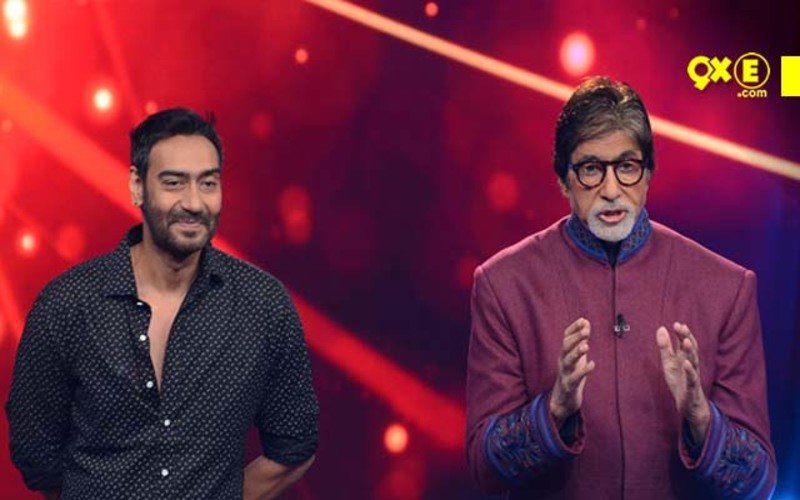 Ajay, Huma Share The Stage With Big B On His Show