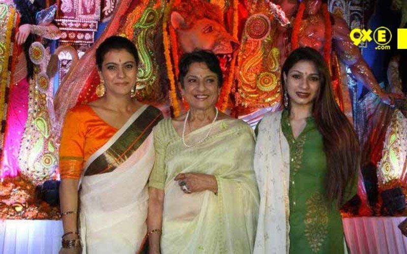 Kajol Celebrates Durga Puja With Family