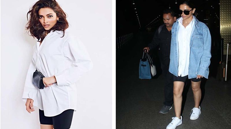 Deepika Padukone's Airport Look Is All About Comfort & Style