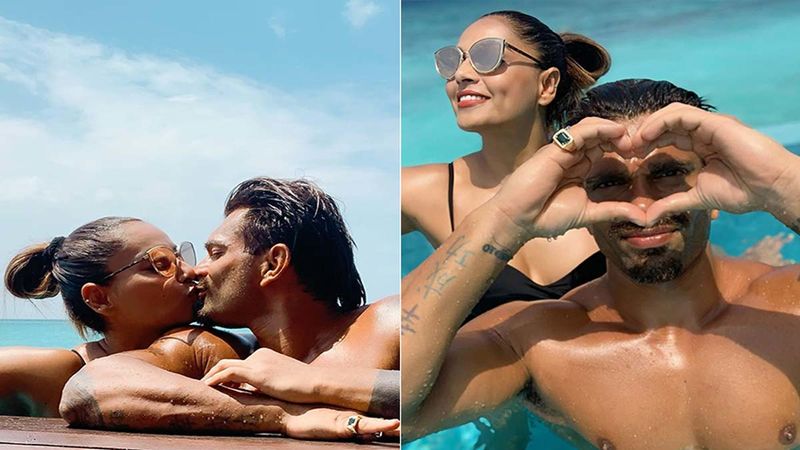 Bipasha Basu Celebrates Mr Bajaj AKA Karan Singh Grover's Birthday In Maldives; Slathers Hubby With Sloppy Kisses