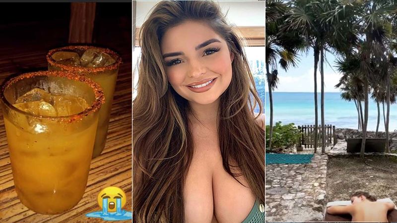 Demi Rose Is Missing Wearing Tiny Bikinis While Sipping On Margaritas In Mexico
