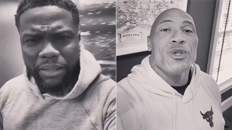 Kevin Hart Wishes Dwayne The Rock Johnson On His Birthday Calling Him 'Big, Bald, Unattractive And Constipated'; Lotta Love, Eh?