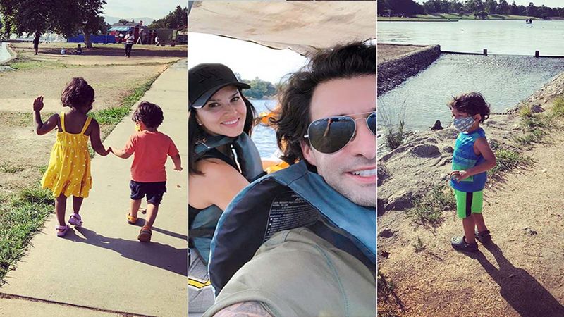 Sunny Leone Takes Her Kids To The Serene Lake Balboa, Credits Hubby Daniel Weber For Finding This New Place
