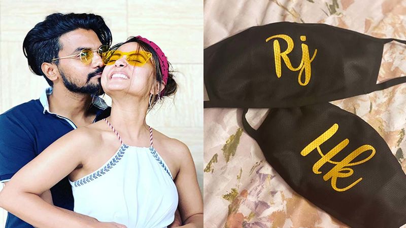 Hina Khan And Boyfriend Rocky Jaiswal Get Customised Masks For 'Him And Her'; Trend In The Making?