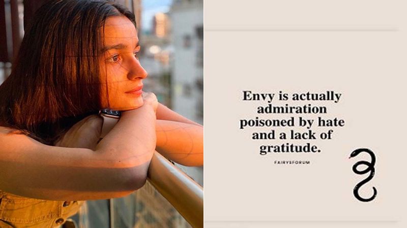 Alia Bhatt Makes Cryptic Post About 'Envy' And 'Lack Of Gratitude' Amid Severe Backlash On Bhatts; Who Is She Hinting At?