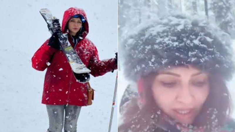 Bhabiji Ghar Par Hai Actress Saumya Tandon Takes Baby Steps While Skiing At Gulmarg, Urges Fans Not To Laugh At Her